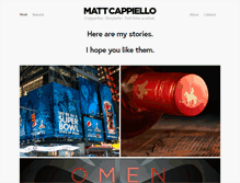 Tablet Screenshot of mattcappiello.com
